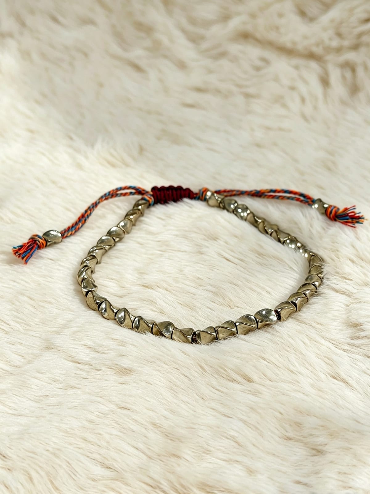 Teacher's Day Sale! Hematite Bracelet with Multicoloured string