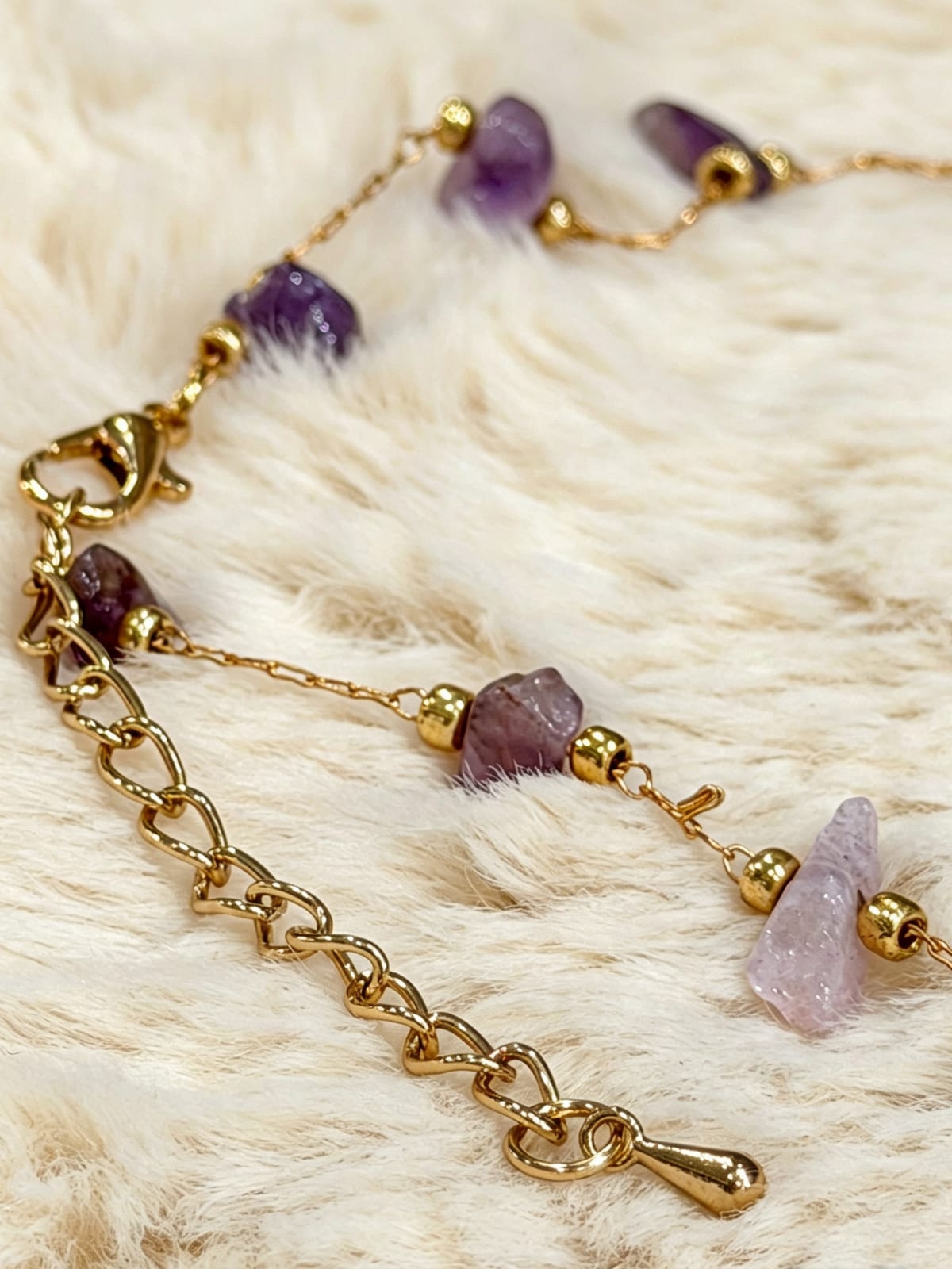 Amethyst Freeform Bead Necklace — photo 4
