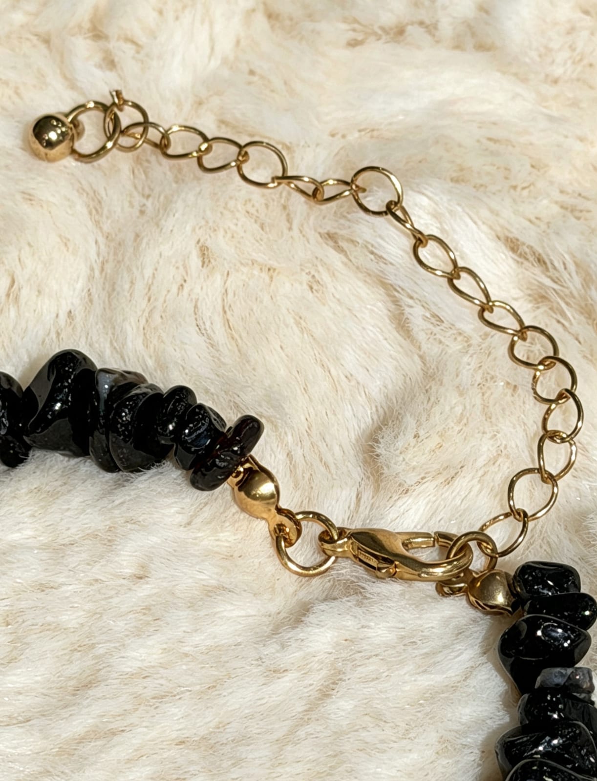 Black Agate Freeform Bead Necklace — photo 4