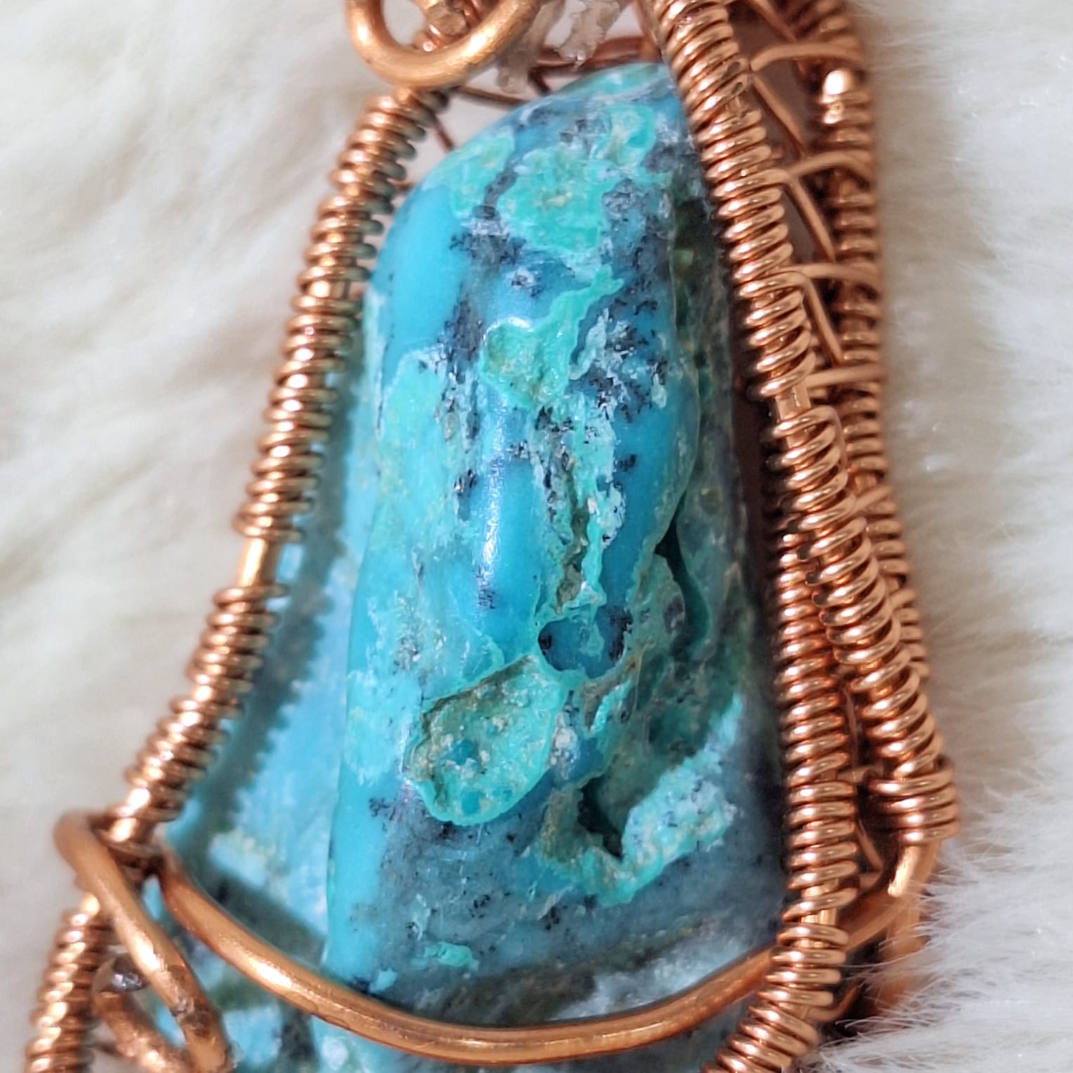 Turquoise (Raw) Pendant — photo 2