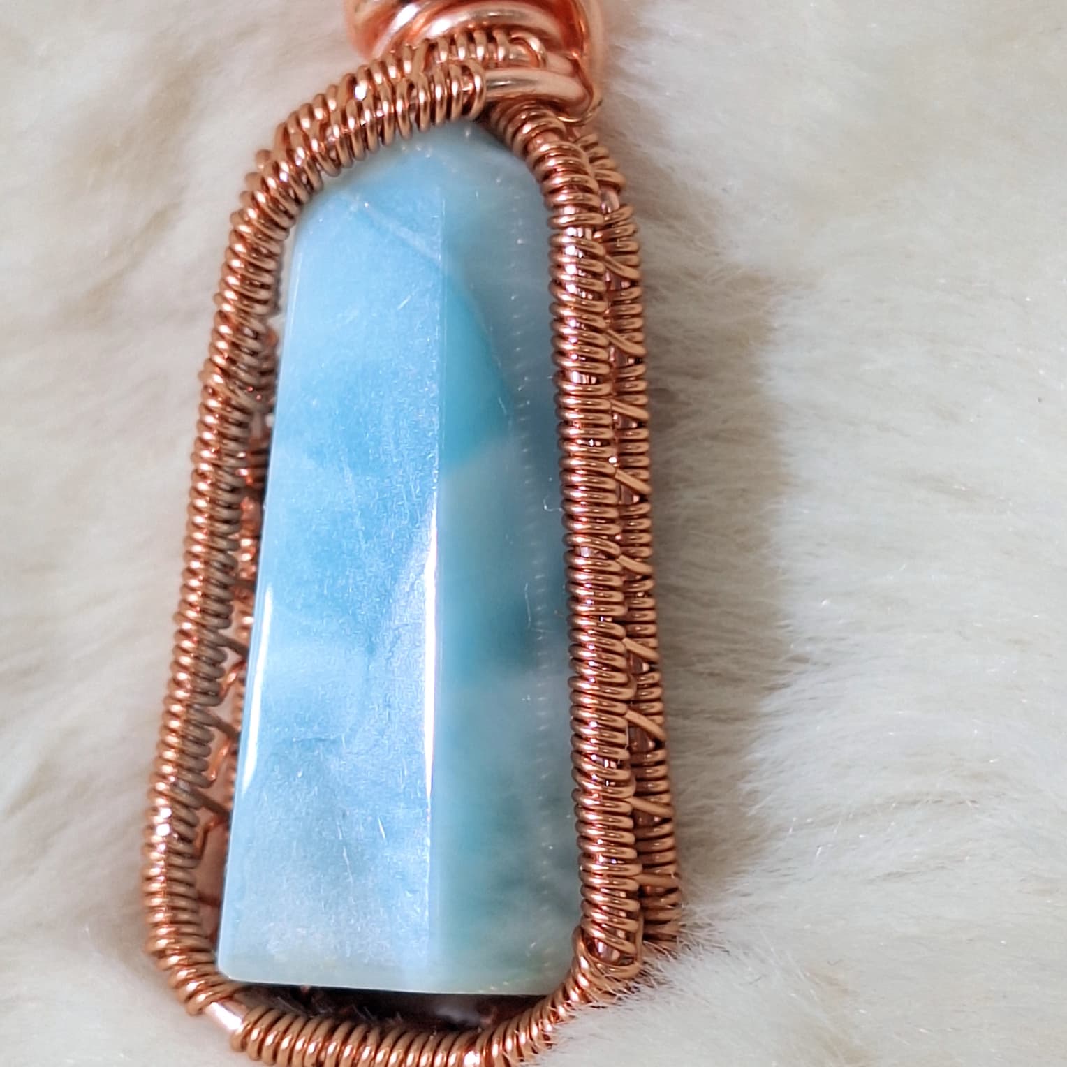 Larimar "Mini Tower" Pendant — photo 2