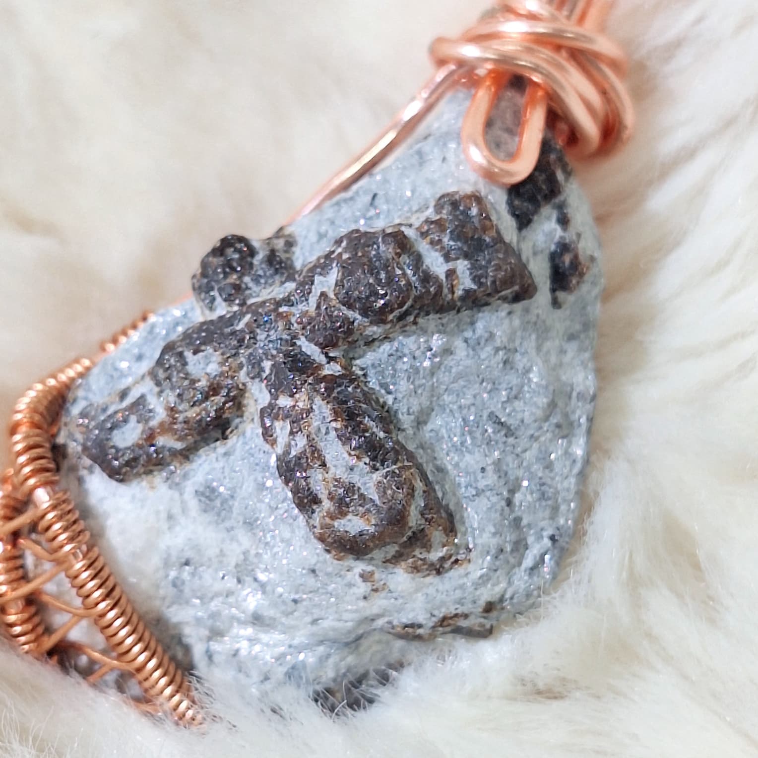 Staurolite Cross (Raw) Pendant — photo 2