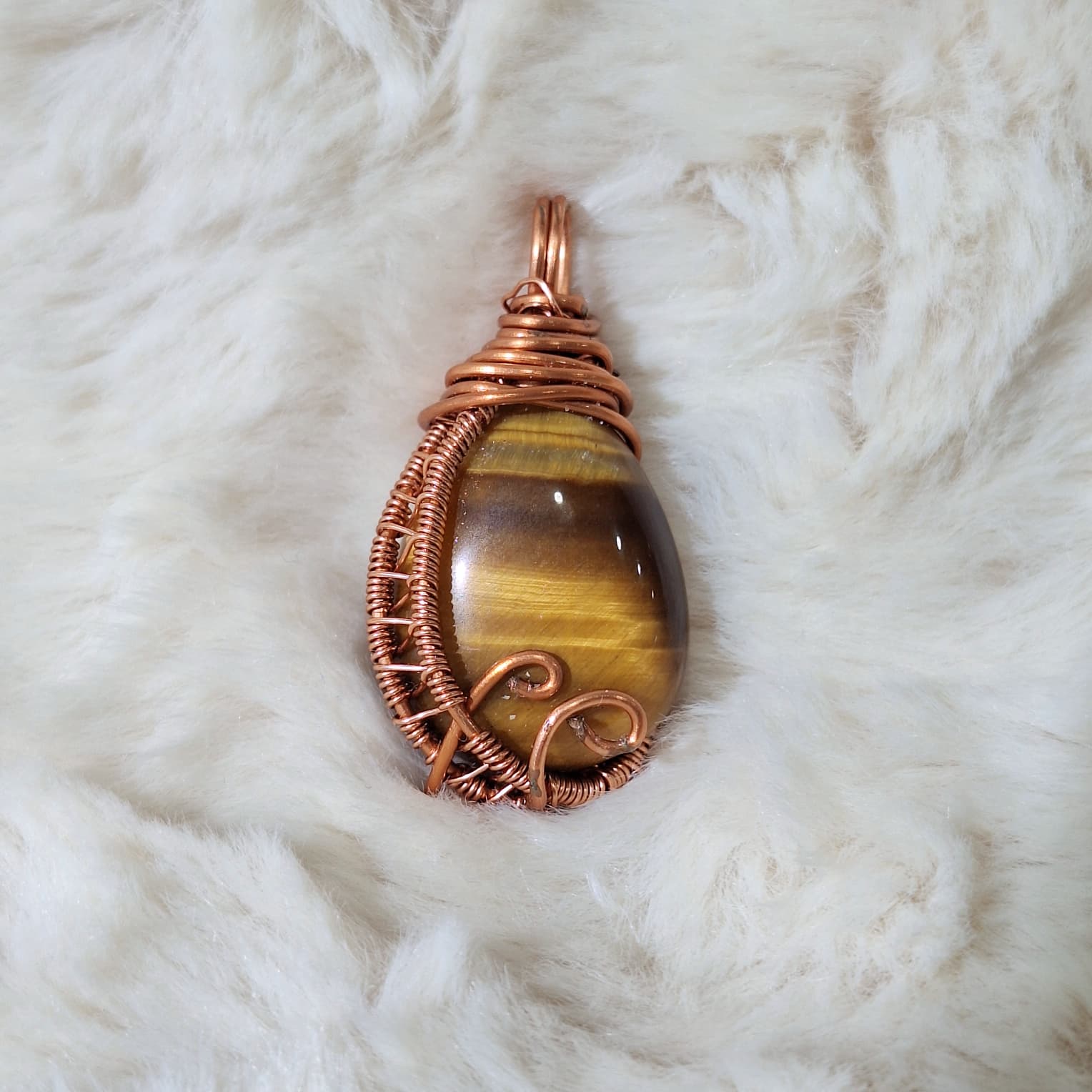 Yellow Tiger Eye Pendant #1