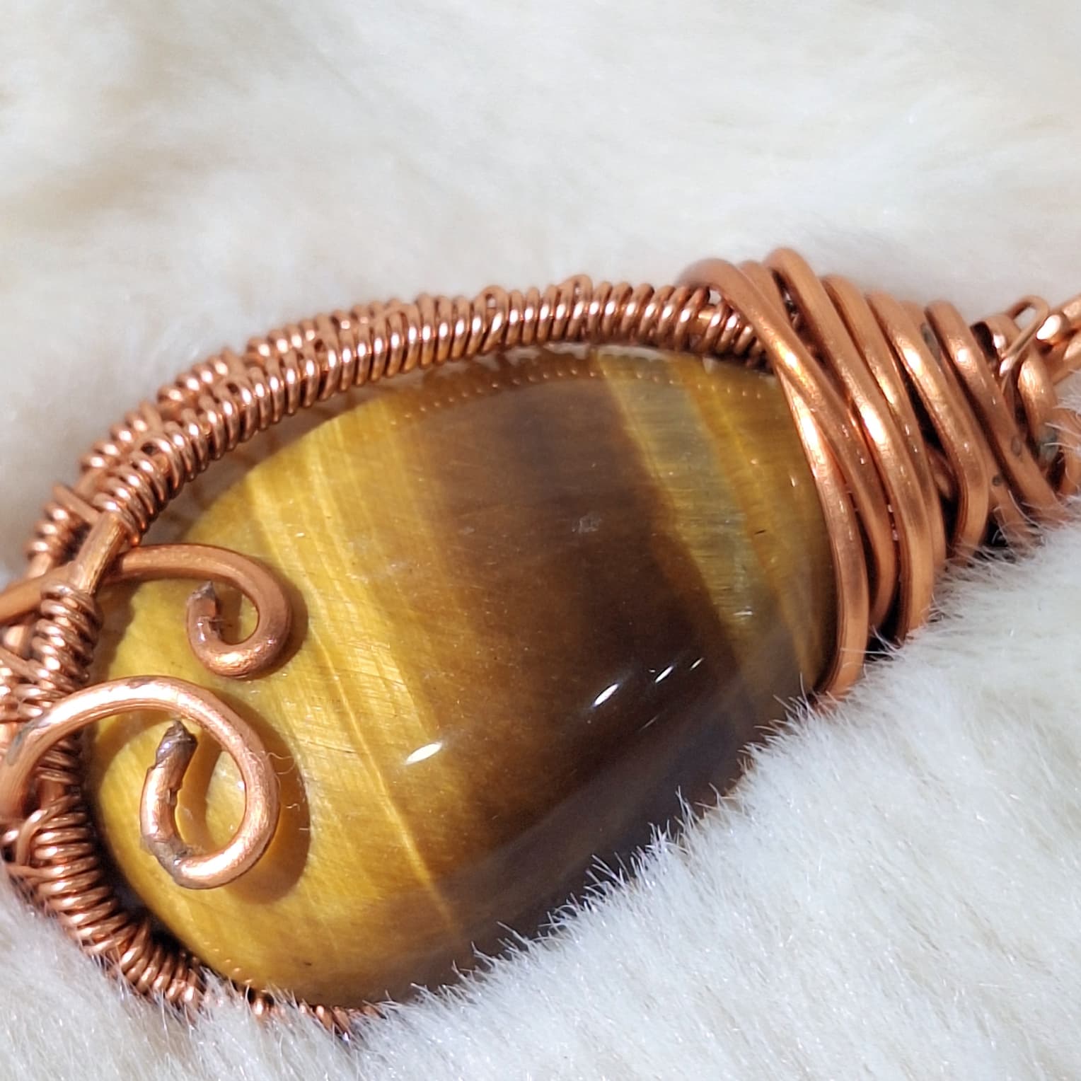 Yellow Tiger Eye Pendant #1 — photo 2