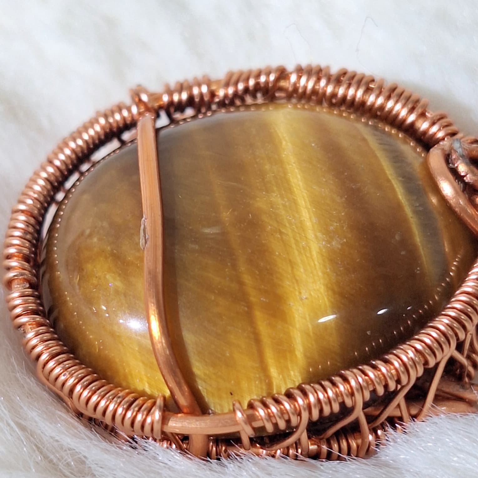 Yellow Tiger Eye Pendant #2 — photo 2