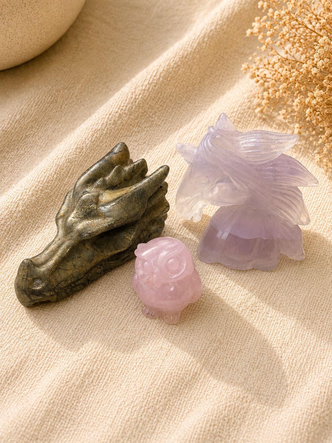 Carved crystals