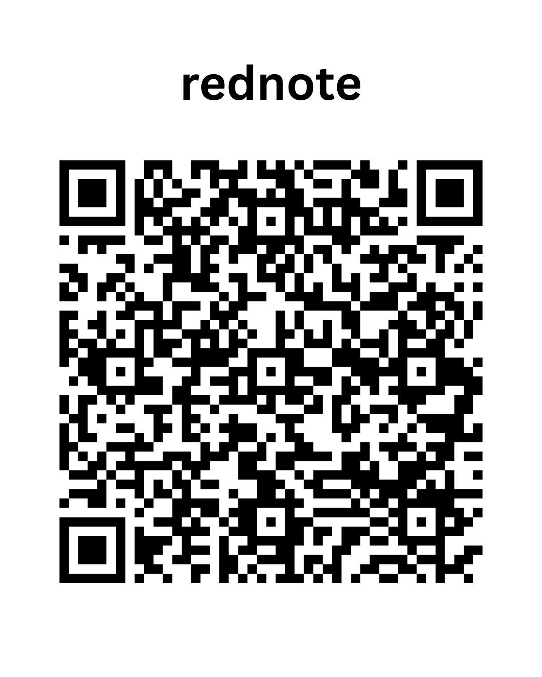 Scan to follow on RedNote